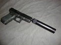 Fake Suppressor for Glock 9mm- 1/2-28 Thread
